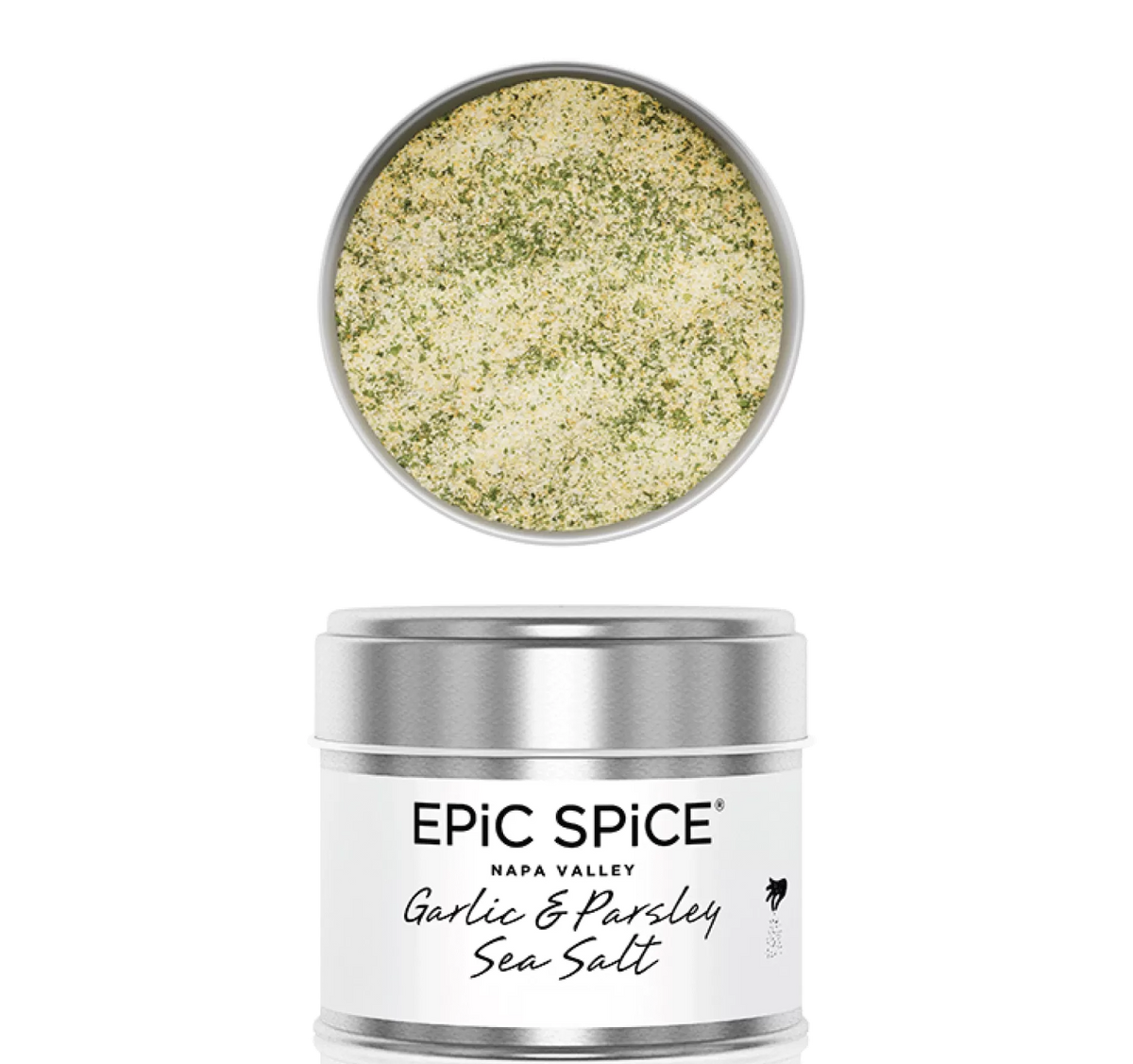 Суміш спецій ЕPIC SPICE "Морська сіль з часником і петрушкою" для барбекю, 150 г, Garlic & Parsley Sea Salt