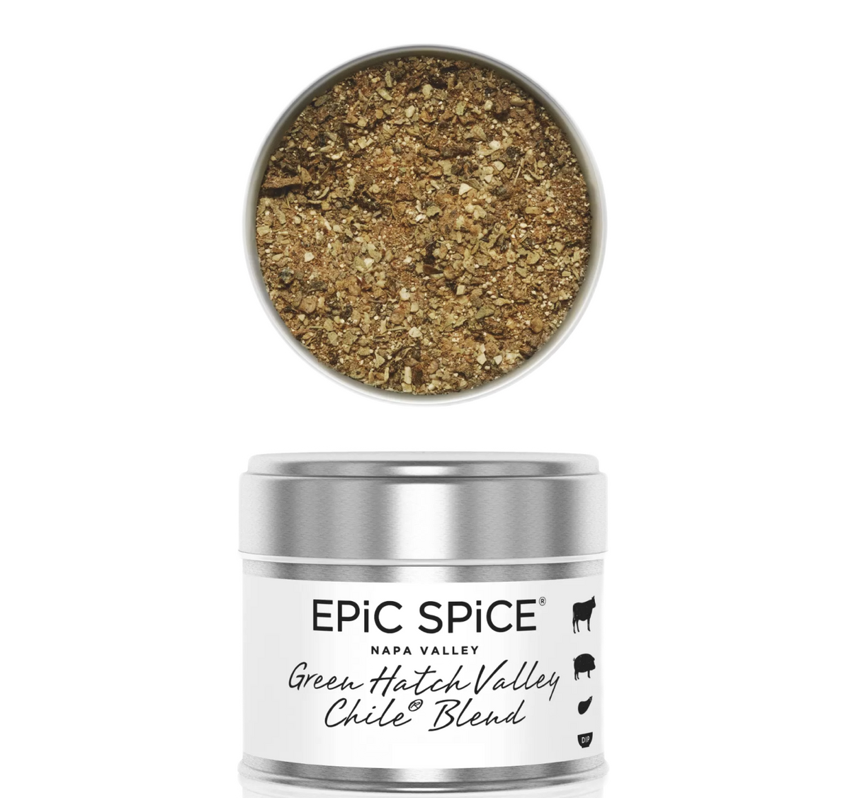 Спеції (суміш спецій та трав) ЕPIC SPICE "Зелена чилійська долина" для барбекю, 150 г, Green Hatch Valley Chile® Blend