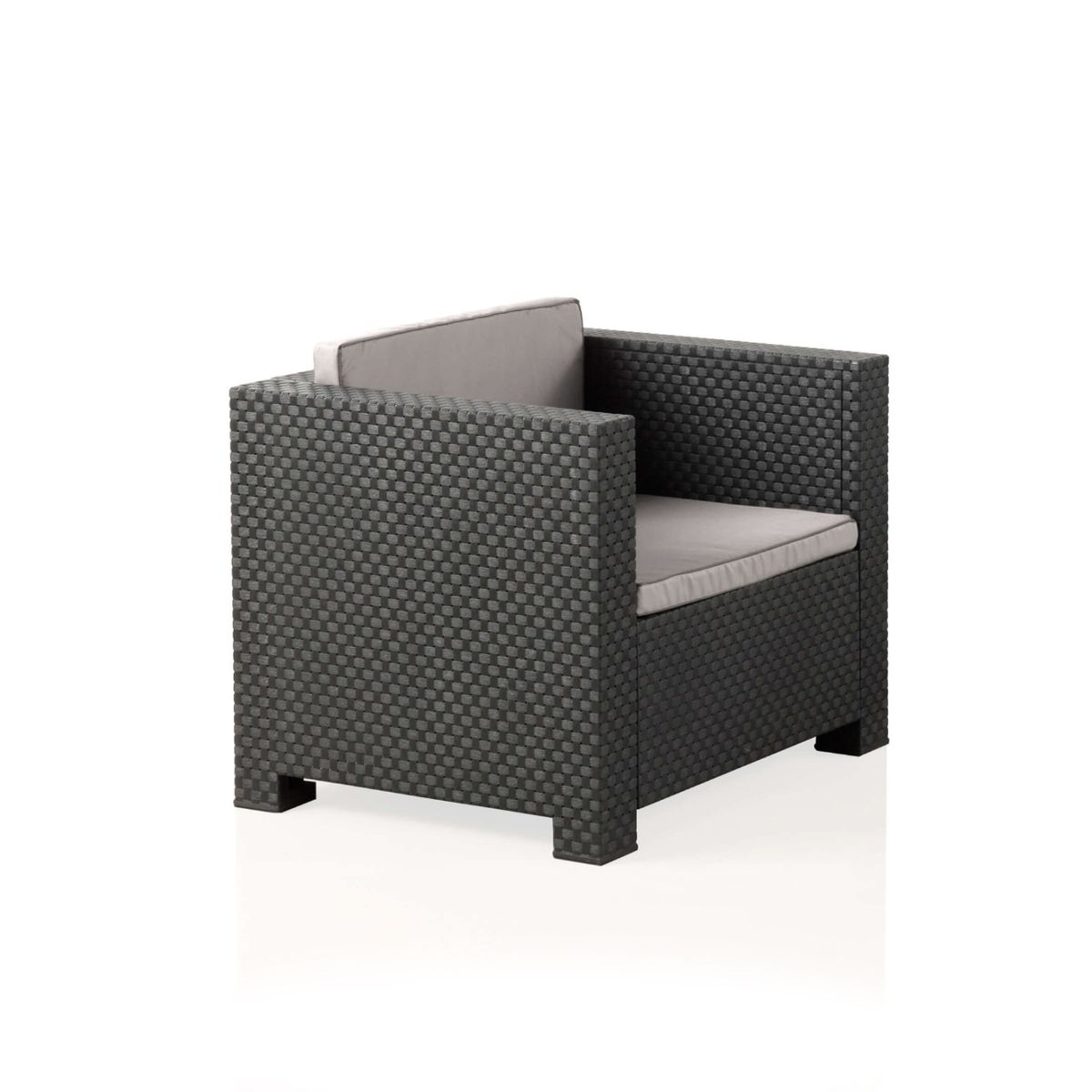 Садові меблі SP Berner Diva Comfort (3-місний диван, 2 крісла, стіл), графіт