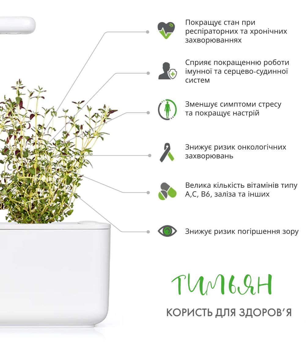 Змінний картридж Click & Grow чебрець (3 капсули)