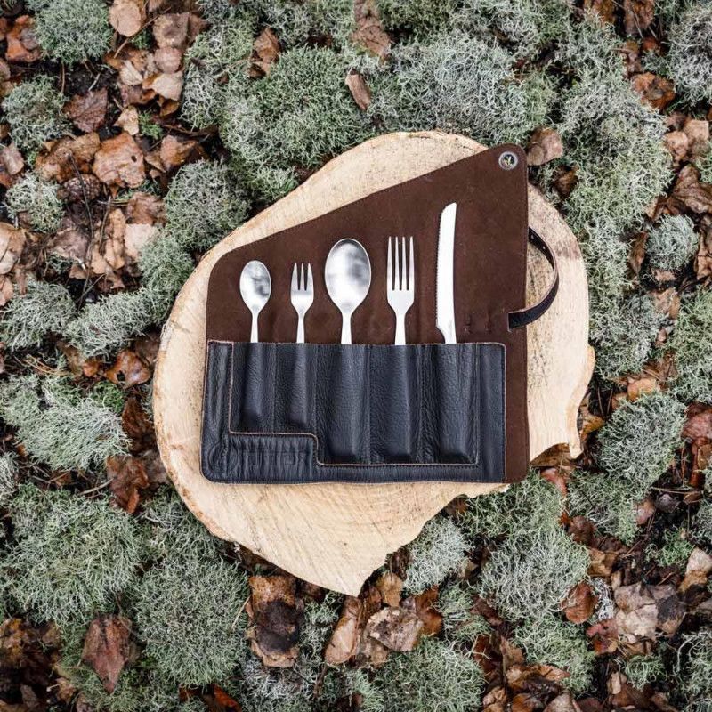 Чохол для столових приладів Petromax Leather Cutlery Bag