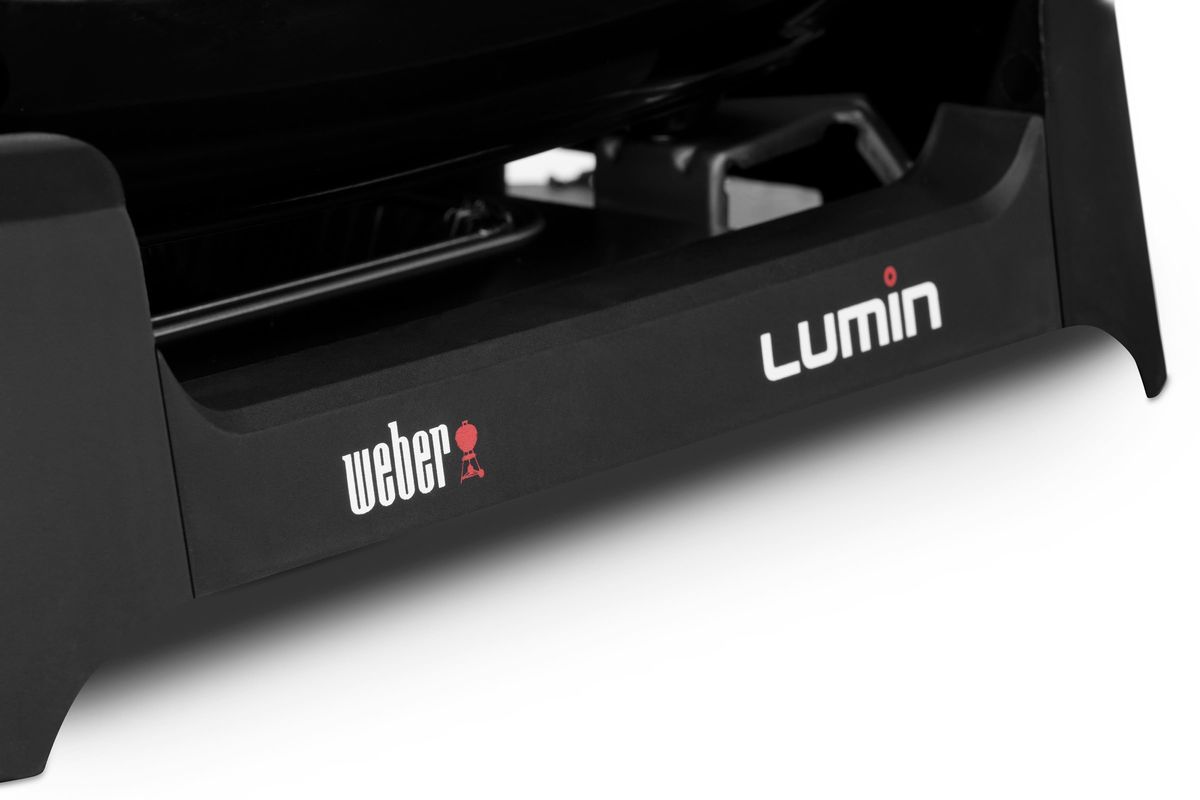 Гриль електричний Weber Lumin Compact з підставкою, чорний
