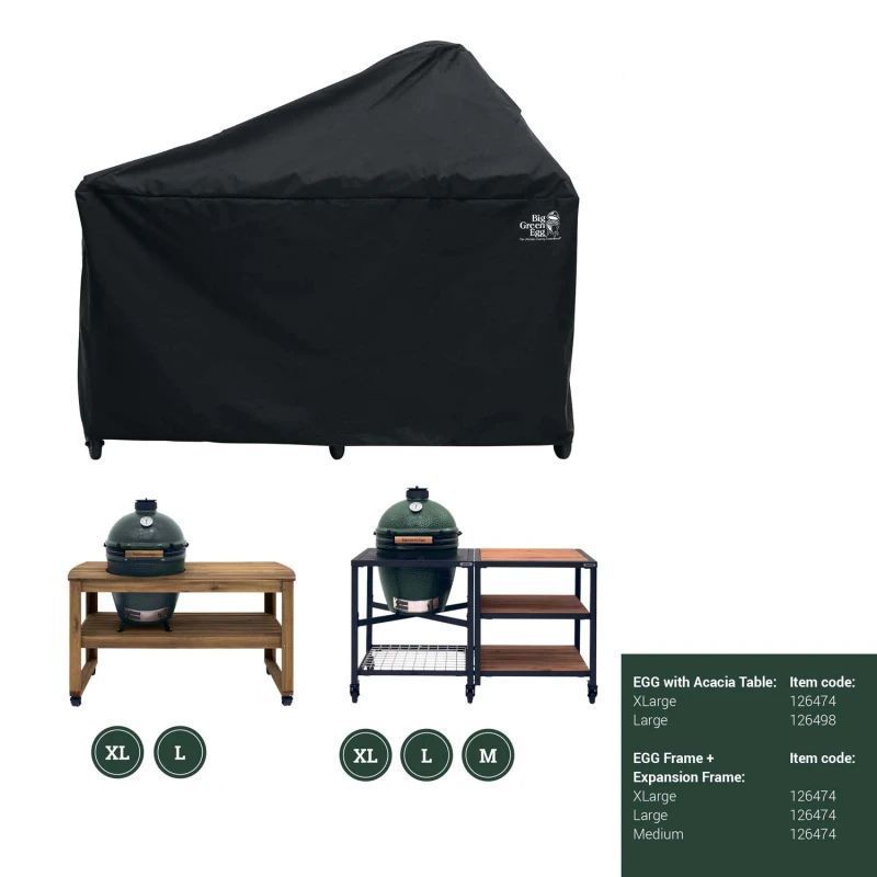 126474 Чохол для грилів Big Green Egg XL-M у каркасному столі