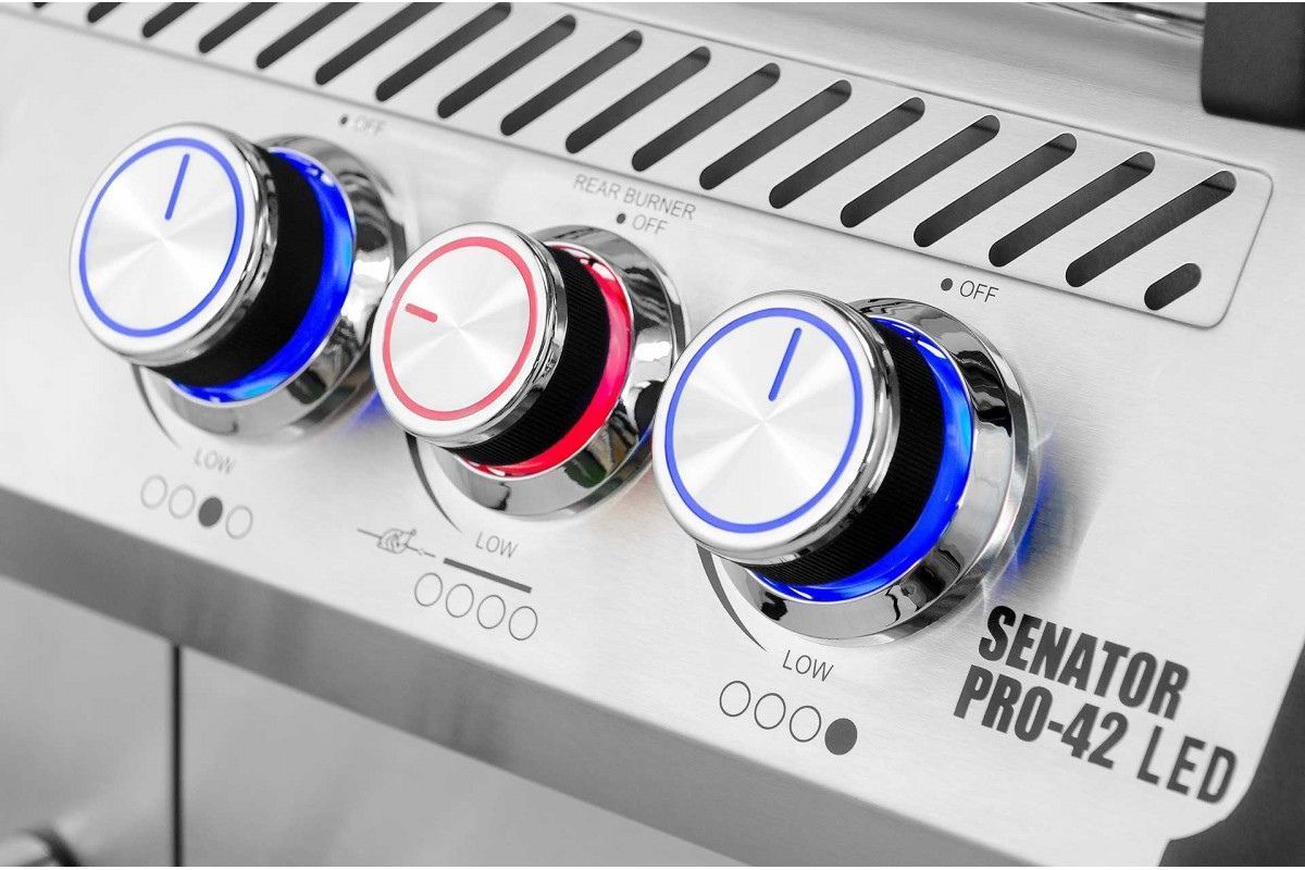 Газовий гриль Senator Pro-42 LED з системою BBQ Block Fire GRILLI