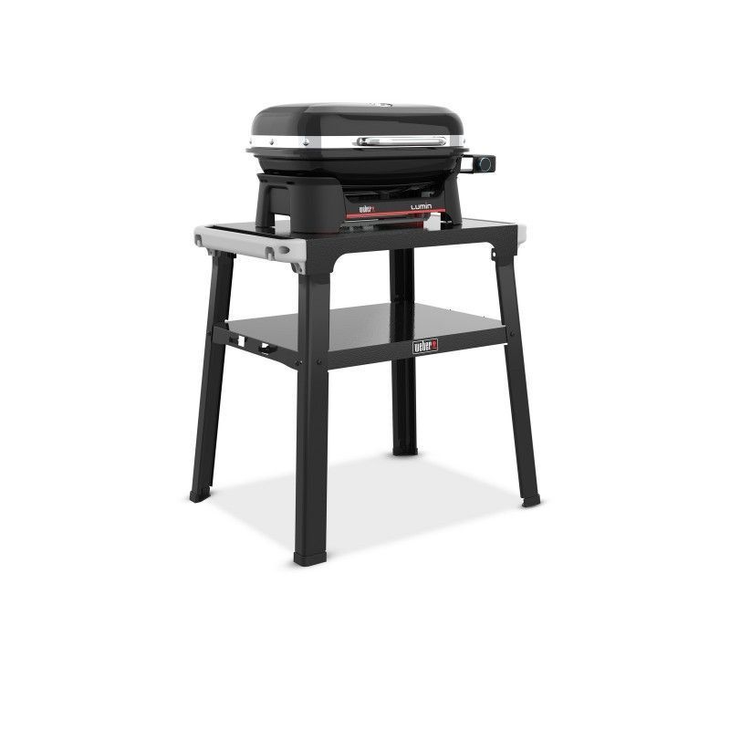 Гриль електричний Weber Lumin Compact з підставкою 2026, чорний