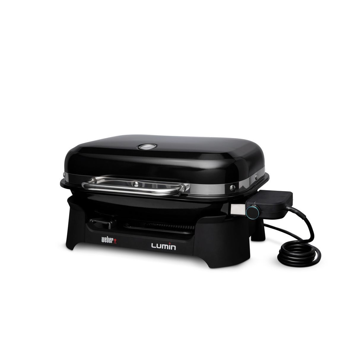 Гриль електричний Weber Lumin Compact з підставкою, чорний