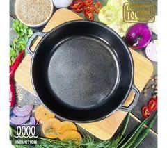 Жаровня чавунна 20*4 см з підставкою Horeca