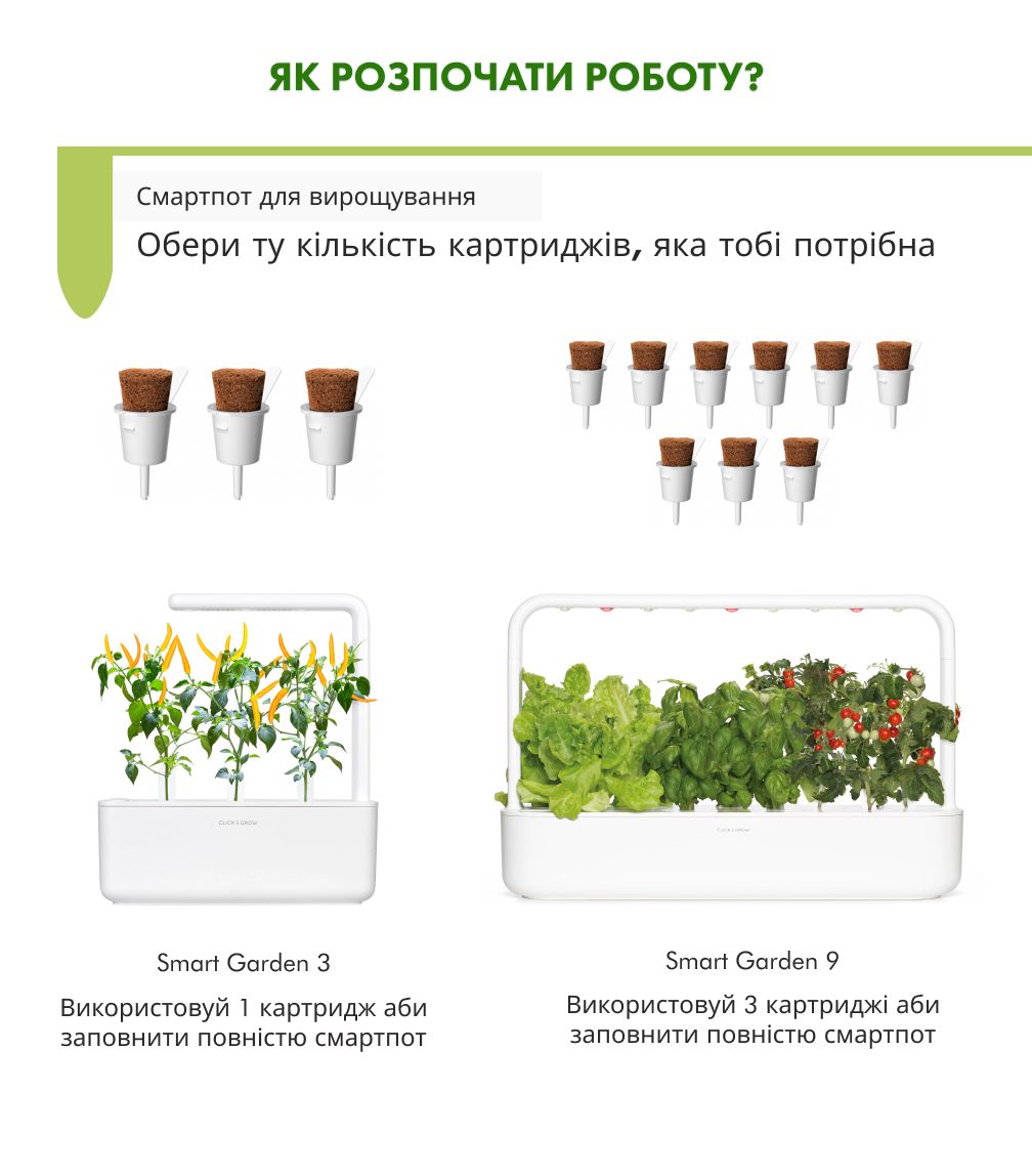 Змінний картридж Click & Grow жовтий перець чилі (Yellow Chili Pepper) 3 капсули