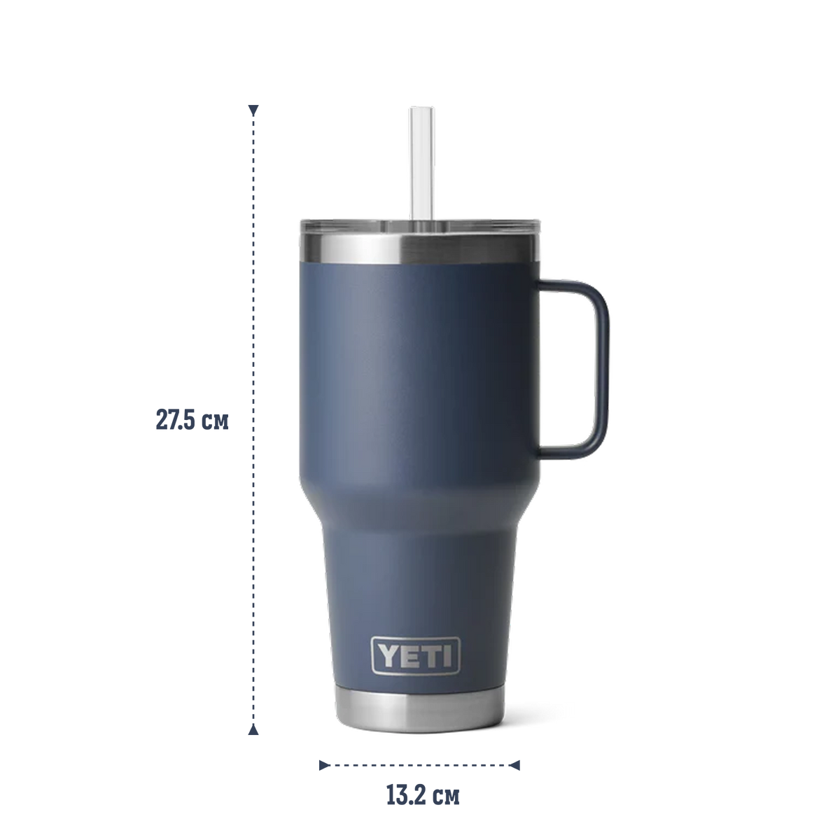 YETI RAMBLER 1,2 л &ndash; Велика термочашка з трубочкою, колір RESCUE RED