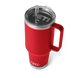 YETI RAMBLER 1,2 л &ndash; Велика термочашка з трубочкою, колір RESCUE RED
