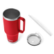 YETI RAMBLER 1,2 л &ndash; Велика термочашка з трубочкою, колір RESCUE RED