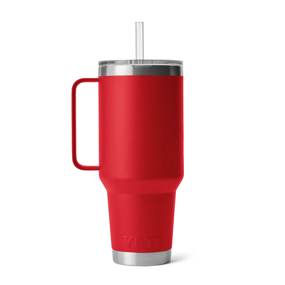YETI RAMBLER 1,2 л &ndash; Велика термочашка з трубочкою, колір RESCUE RED