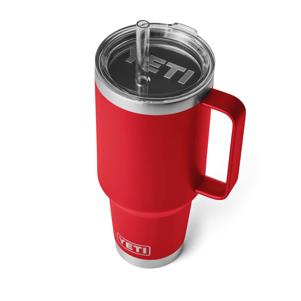 YETI RAMBLER 1,2 л &ndash; Велика термочашка з трубочкою, колір RESCUE RED