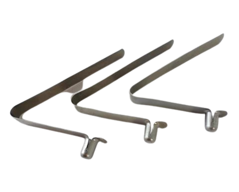 Набір із 3 металевих пружинних затискачів для кріплення ніжок до нижнього коміра вугільних грилів Weber