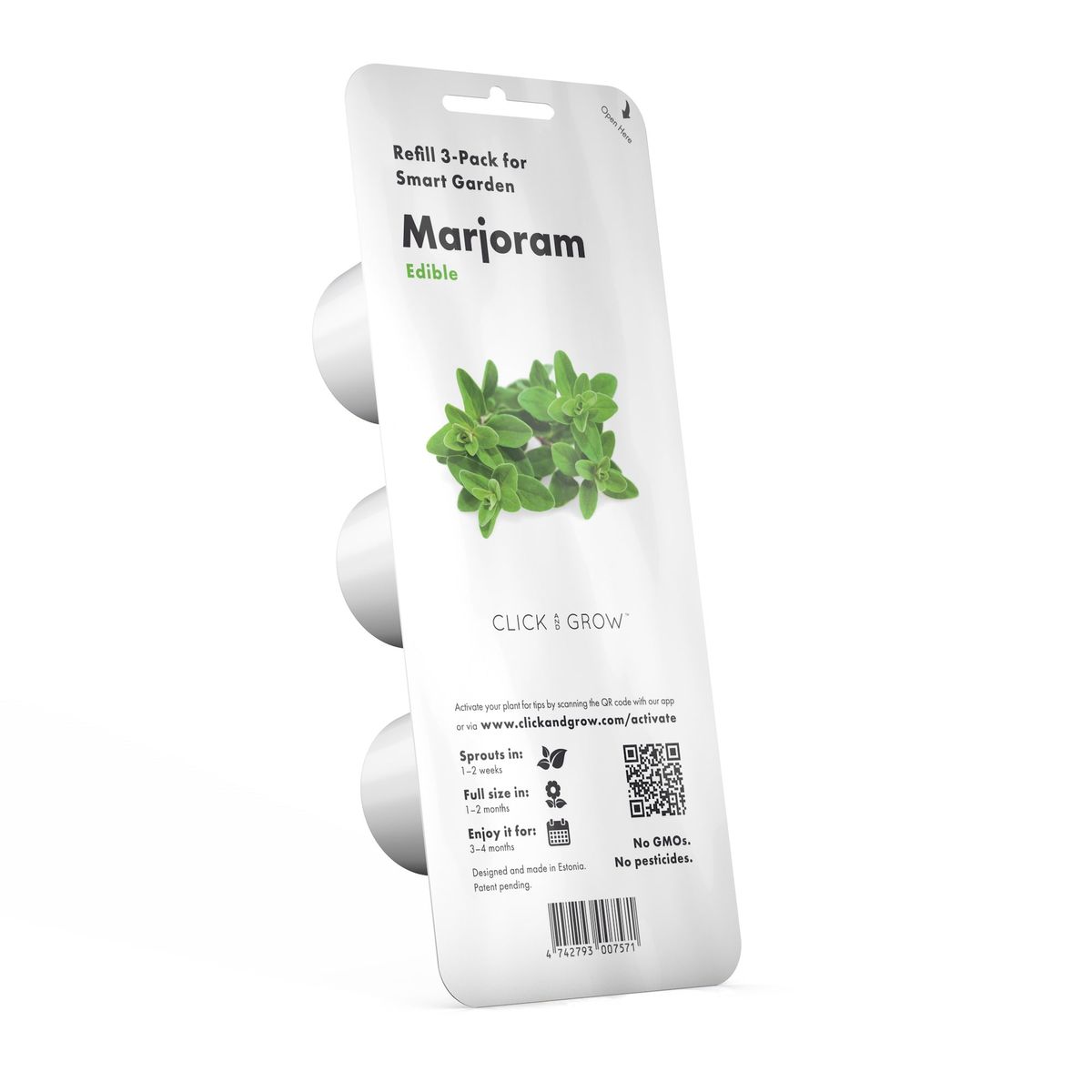 Змінний картридж Click & Grow Майоран (Replaceable Marjoram )3 капсули