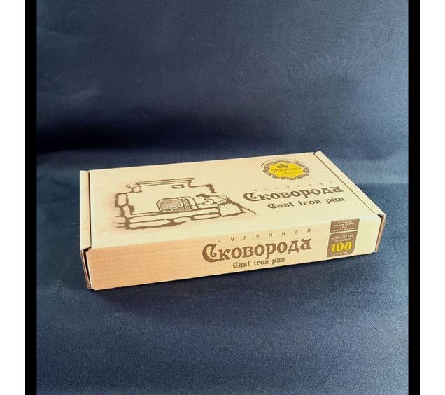 Сковорода чавунна 24*4см зі скляною кришкою