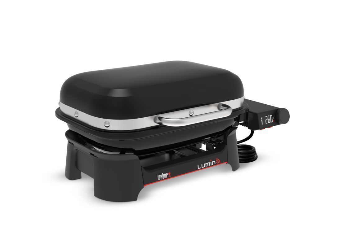 Гриль електричний Weber Lumin Smart Compact 2026, чорний (Weber Connect)