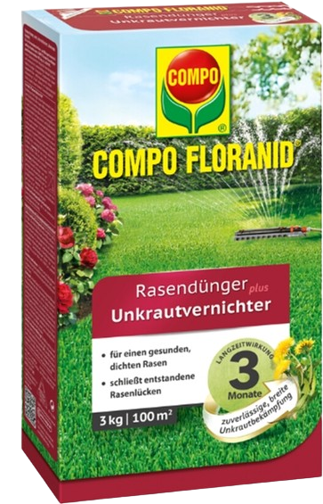 COMPO Тверде добриво для газонів проти бур'янів 3кг