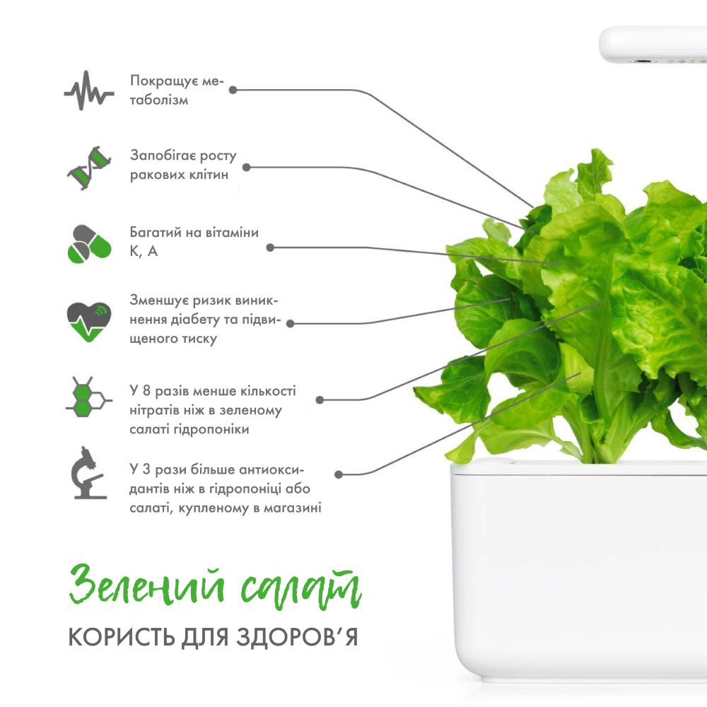 Змінний картридж Click & Grow Салат зелений (Oakleaf Lettuce) 3 капсули